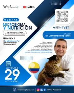 Microbioma y Nutrición: Eje Microbioma-Piel en Dermatología Canina y Felina